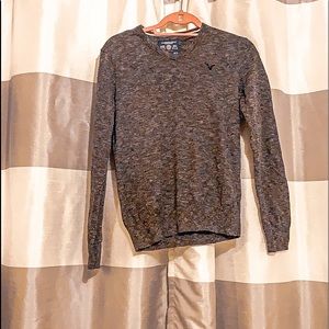 American Eagle Outfitters V Neck Long Sleeve Shirt